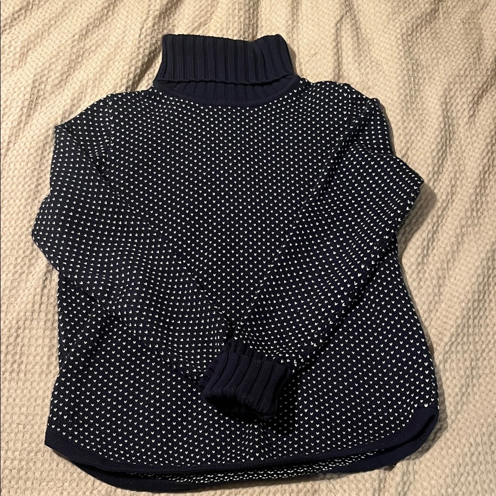 Ll bean Navy Blue Turtleneck Sweater